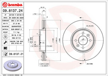 Load image into Gallery viewer, Brembo Painted Brake Disc, 09.8137.21