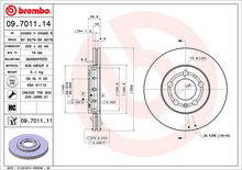 Load image into Gallery viewer, Brembo Painted Brake Disc, 09.7011.11