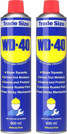 x2 WD-40 Multi-Use Lubricant Spray 600ml Trade Size