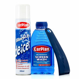 CarPlan Winter Essentials Gift Pack De-Icer Screenwash & Ice Scraper