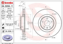 Load image into Gallery viewer, Brembo Painted Brake Disc, 09.D059.11