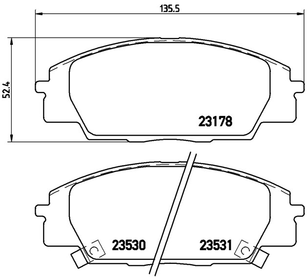 Brembo Brake Pad, P 28 032