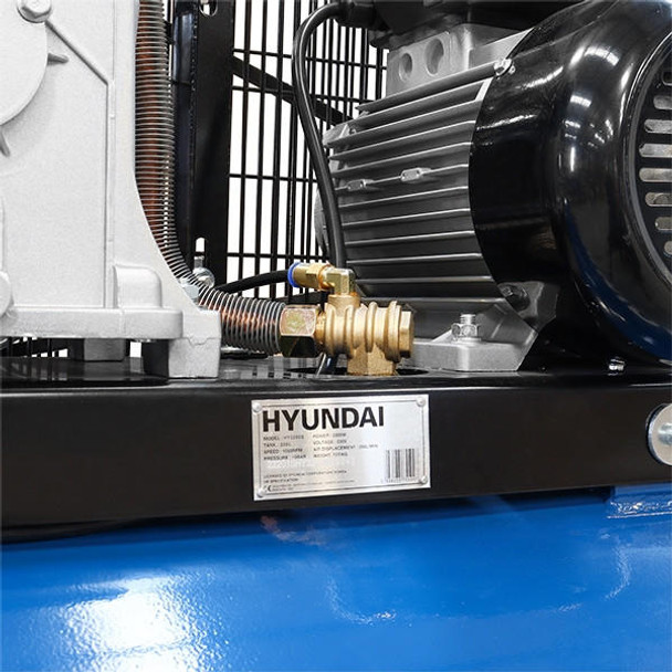 Hyundai 200 Litre Air Compressor, 14CFM/145psi, Electric 3hp