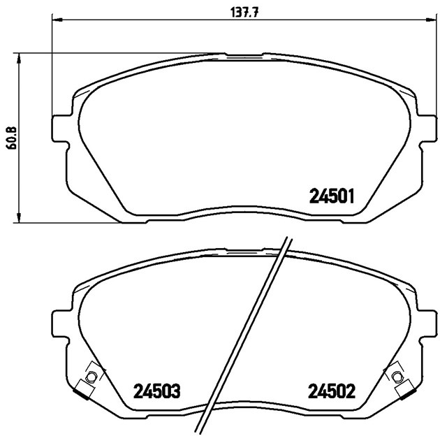 Brembo Brake Pad, P 30 039