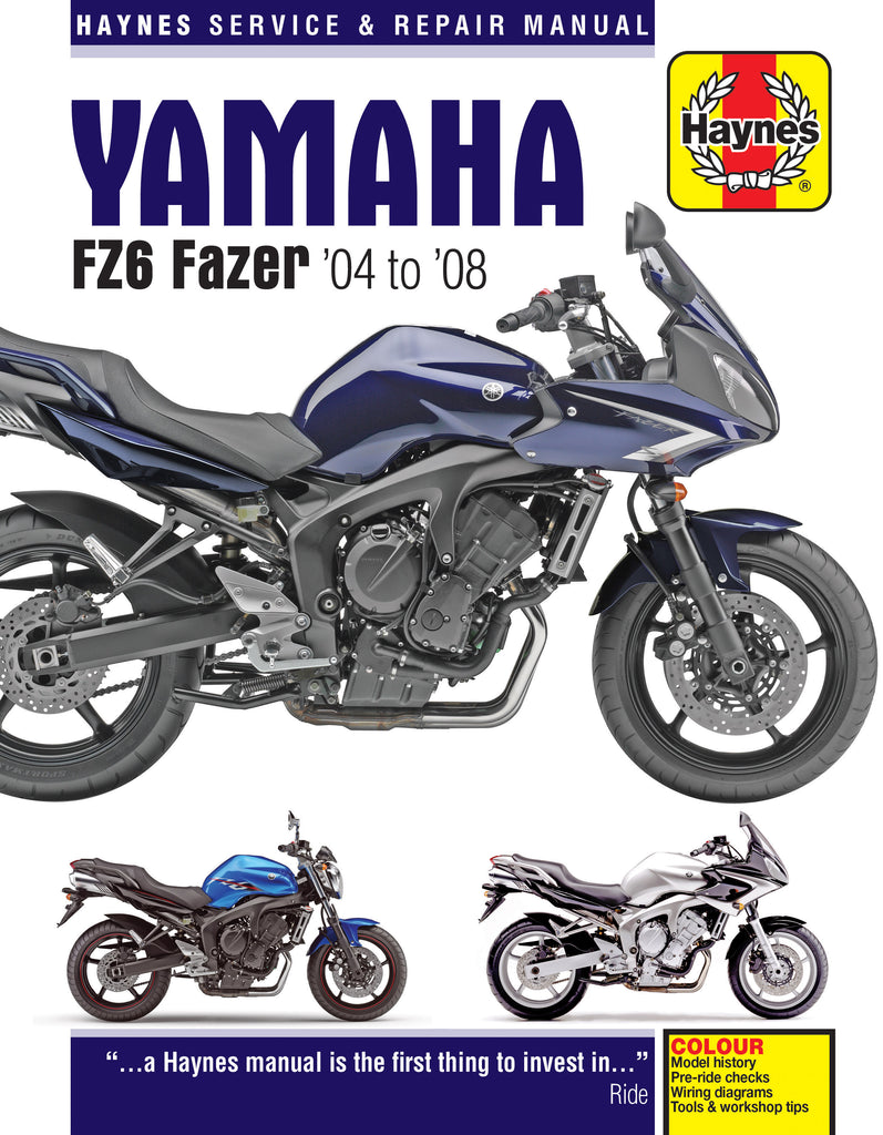 Yamaha FZ6 Fazer (04 - 08) Haynes Repair Manual (Paperback)