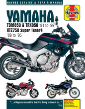 Load image into Gallery viewer, Yamaha TDM850, TRX850 &amp; XTZ750 (89 - 99) Haynes Repair Manual (Paperback)