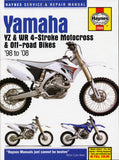 Yamaha YZ & WR 4-stroke Motocross Bikes (98 - 08) Haynes Manual (Paperback)