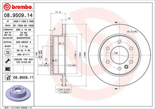 Load image into Gallery viewer, Brembo Painted Brake Disc, 08.9509.11