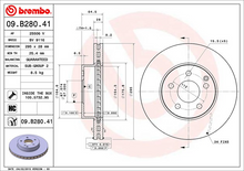Load image into Gallery viewer, Brembo Painted Brake Disc, 09.B280.41