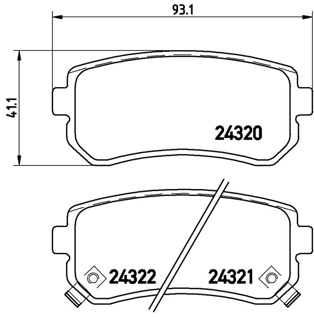 Brembo Brake Pad, P 30 025