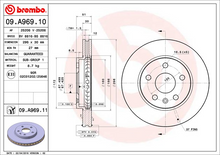 Load image into Gallery viewer, Brembo Painted Brake Disc, 09.A969.11