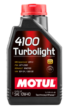 Load image into Gallery viewer, Motul 4100 Turbolight 10W-40 Engine Oil 1L