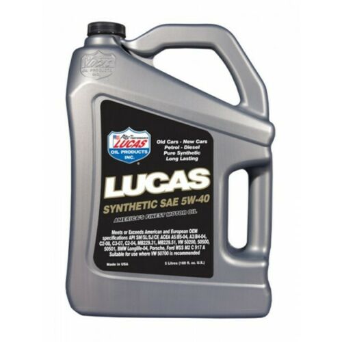 Lucas Oil Fully Synthetic SAE 5w-40 Engine Oil 5L - 10187