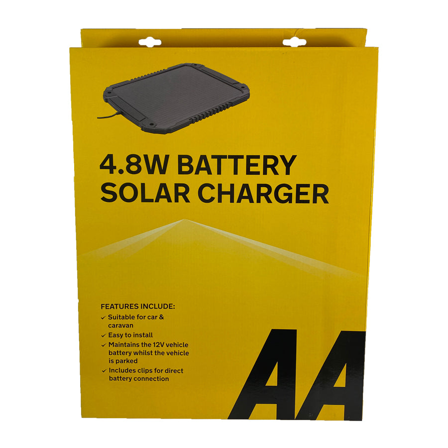AA 12v Solar Powered Panel for Car,Caravan Battery EOBD Trickle Charger Maintainer