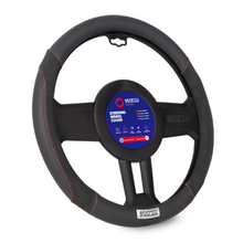 Load image into Gallery viewer, Sparco Steering Wheel Cover in Imitation Suede - Black