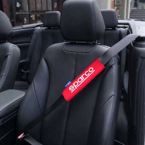 Sparco Seat Belt Padding Protector 2 Units - Red