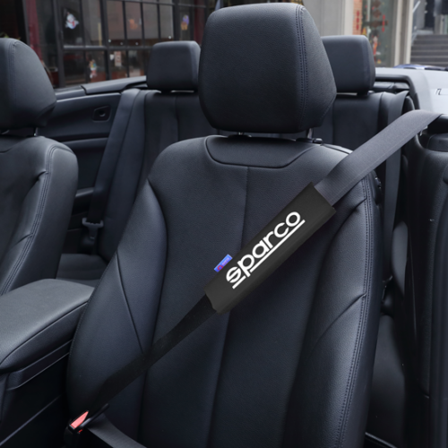 Sparco Seat Belt Padding Protector 2 Units - Black