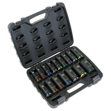 Sealey 16 Piece Impact Socket Set 1/2