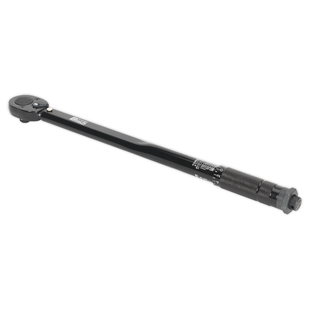 Sealey Micrometer Torque Wrench 1/2" Sq Drive Calibrated Black Series - AK624B
