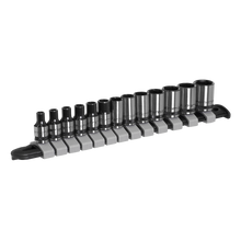 Load image into Gallery viewer, Sealey 13 Piece Socket Set 1/4&quot; Sq Drive Metric Black Series - AK7990