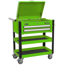 Load image into Gallery viewer, Sealey Heavy Duty 2 Drawer Mobile Parts Trolley with Lockable Top - AP760MHV