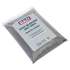 Sealey Shot Blasting Grit 25kg Bag - B/25kg