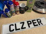 Single Front Standard Number Plate 100% MOT Compliant With Border