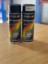 Load image into Gallery viewer, 2x Motip Black Heat Resistant 800c Lacquer Spray Paint 400ml