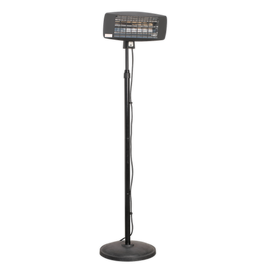 Sealey 230v Infrared Quartz Workshop Heater 2000w Floor Stand
