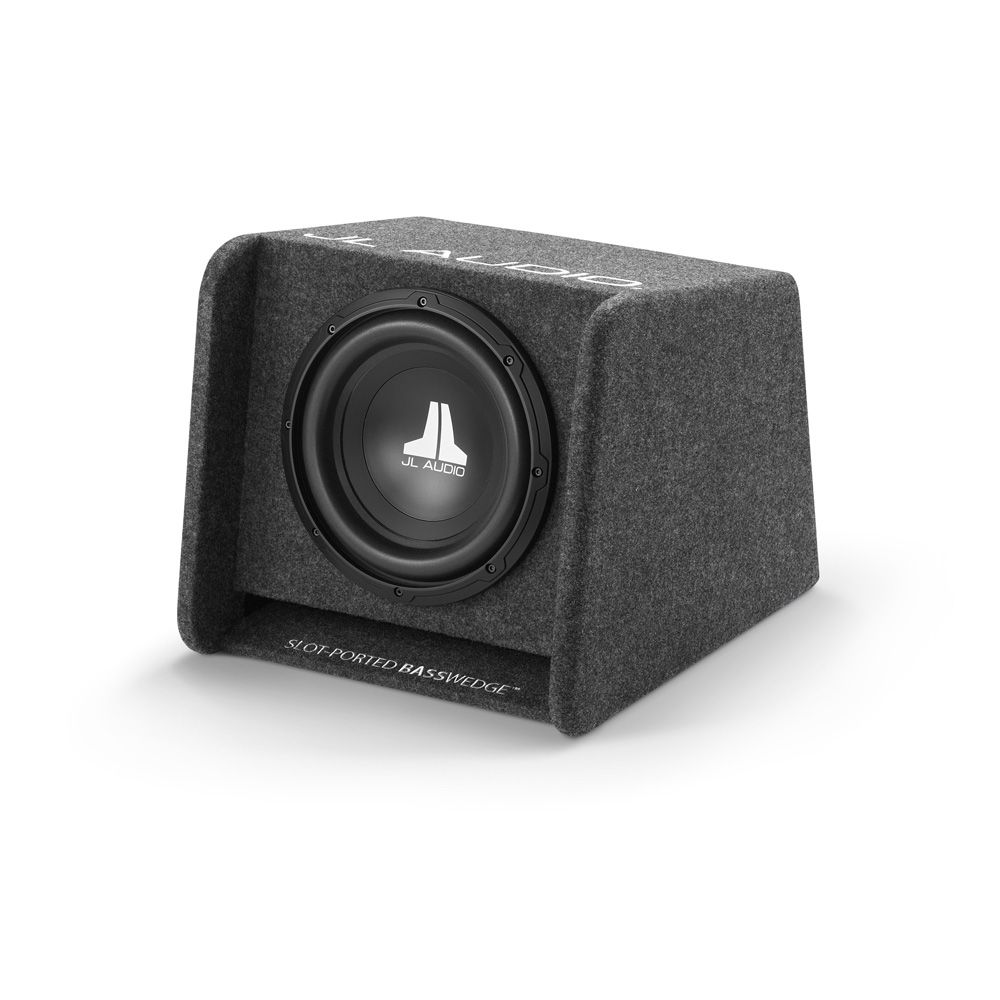 JL Audio Basswedge Ported Enclosure with Single 10w0v3 Driver - JLCP110G-W0V3