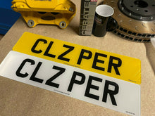 Load image into Gallery viewer, Pair of Dealer Grade MOT Road Legal Borderless Number Plates