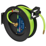 Sealey Rectractable Air Hose Metal Reel 15mtr 10mm Hi-Vis Green - SA841HV