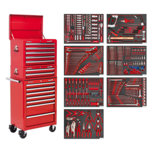 Load image into Gallery viewer, Sealey 14 Drawer Tool Chest Combination with 446 Piece Premier Platinum Series T - TBTPCOMBO1