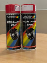 Load image into Gallery viewer, 2x Motip Red Brake Caliper Spray Paint 400ml